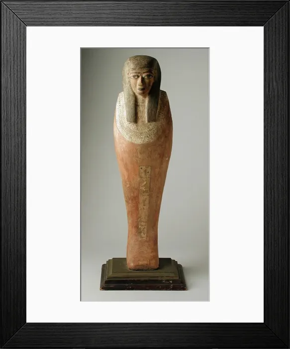 Framed Print : Funerary Figurine of a Man, Possibly 22nd Dynasty (1081-333) BCE. Creator: Unknown Framed Print : Funerary Figurine of a Man, Possibly 22nd Dynasty (1081-333) BCE. Creator: Unknown
