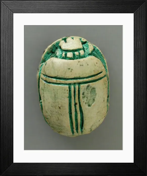 Framed Print : Scarab of Seti I (image 1 of 2), Reign of Seti I (1314-1304). Creator: Unknown Framed Print : Scarab of Seti I (image 1 of 2), Reign of Seti I (1314-1304). Creator: Unknown