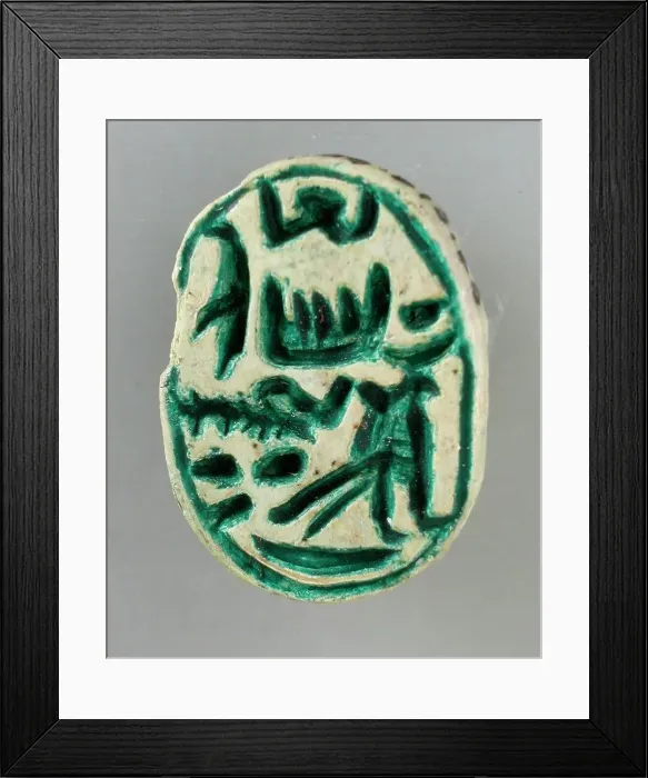 Framed Print : Scarab of Seti I (image 2 of 2), Reign of Seti I (1314-1304). Creator: Unknown Framed Print : Scarab of Seti I (image 2 of 2), Reign of Seti I (1314-1304). Creator: Unknown