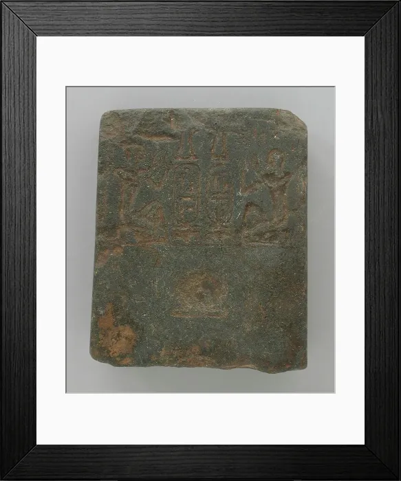 Framed Print : Votive Stone with Names of Ramses III, Reign of Ramses III (1198-1166 BCE). Creator: Unknown Framed Print : Votive Stone with Names of Ramses III, Reign of Ramses III (1198-1166 BCE). Creator: Unknown