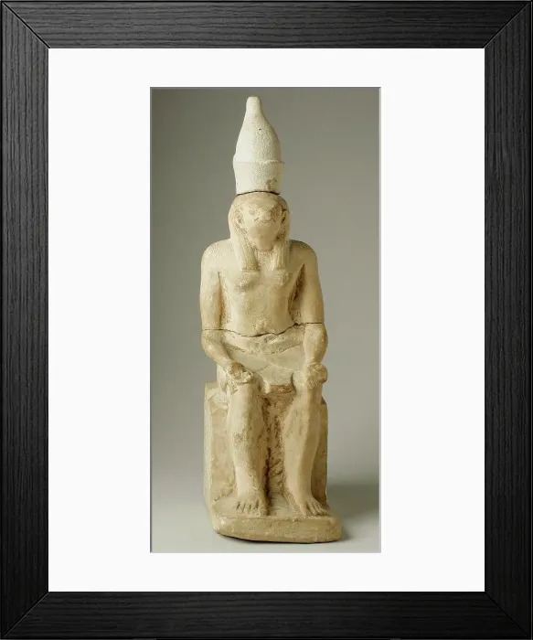 Framed Print : Statue of Horus, Seated (image 1 of 2), Probably Greco-Roman Period (332 BCE-337 CE). Creator: Unknown Framed Print : Statue of Horus, Seated (image 1 of 2), Probably Greco-Roman Period (332 BCE-337 CE). Creator: Unknown