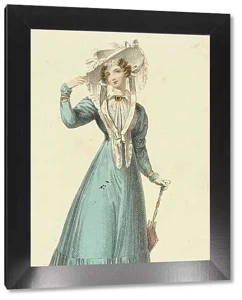 Fashion Plate (Promenade Dress), 1826. Creator: Rudolph Ackermann