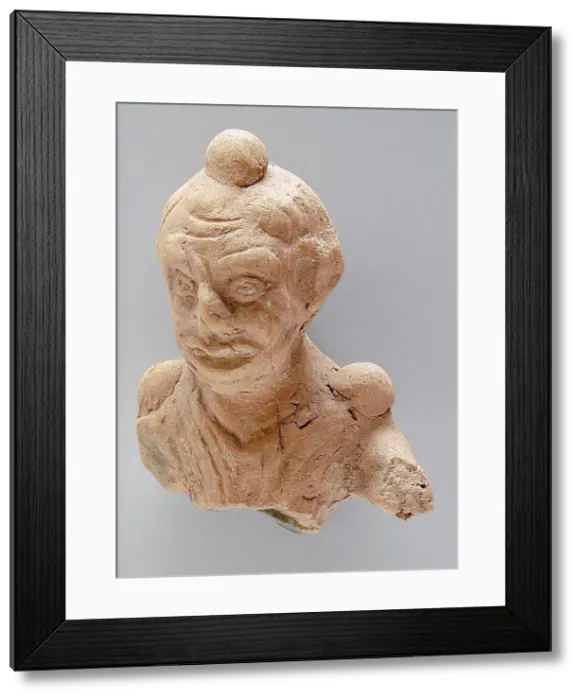 Framed Print : Bust of a Man, Probably Hellenistic (332-31 BCE). Creator: Unknown Framed Print : Bust of a Man, Probably Hellenistic (332-31 BCE). Creator: Unknown