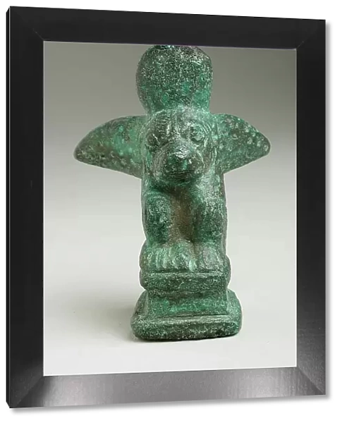 Winged Baboon Figurine, Probably Ptolemaic Period-Roman Period (323 BCE-200 CE) or modern. Creator: Unknown