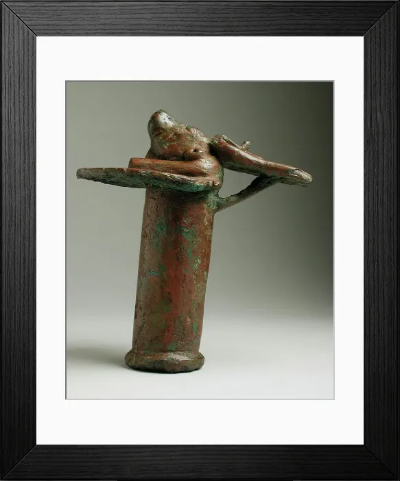 Framed Print : Cow Headed Handle (image 1 of 2), Probably Ptolemaic period (332-30 BCE). Creator: Unknown Framed Print : Cow Headed Handle (image 1 of 2), Probably Ptolemaic period (332-30 BCE). Creator: Unknown
