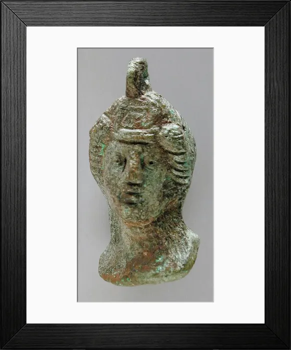 Framed Print : Bust Figurine, Probably Roman Period (30 BCE-300 CE). Creator: Unknown Framed Print : Bust Figurine, Probably Roman Period (30 BCE-300 CE). Creator: Unknown