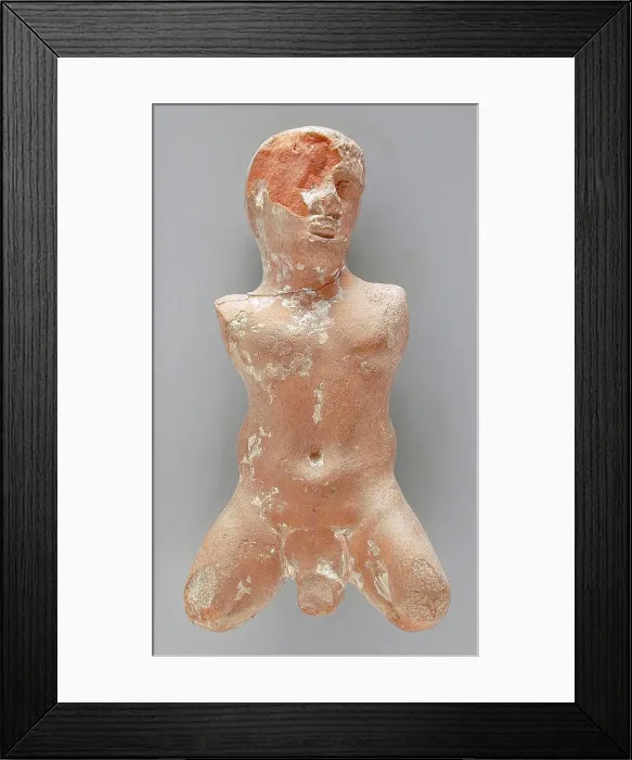 Framed Print : Head and Torso of a Male, Ptolemaic Period-Roman Period (332 BCE-337 CE). Creator: Unknown Framed Print : Head and Torso of a Male, Ptolemaic Period-Roman Period (332 BCE-337 CE). Creator: Unknown