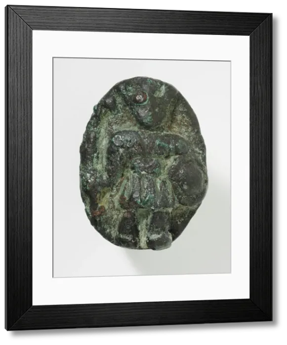 Framed Print : Ring Depicting a Roman Soldier, Roman Period (30 BCE-395 CE). Creator: Unknown Framed Print : Ring Depicting a Roman Soldier, Roman Period (30 BCE-395 CE). Creator: Unknown