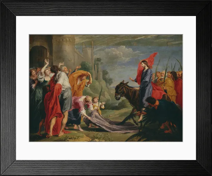 Framed Print : The Entry into Jerusalem, mid-late 17th century. Creator: Willem van Herp