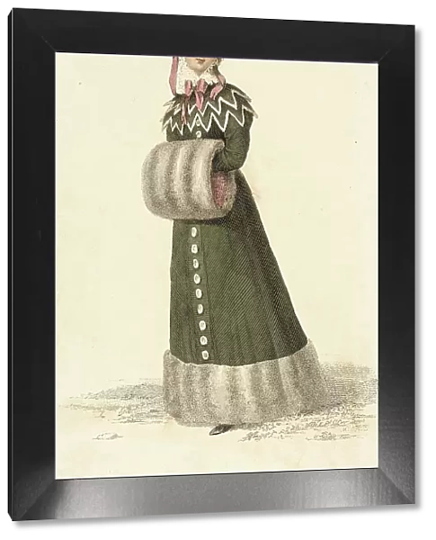 Fashion Plate (Promenade Dress), 1826. Creator: Rudolph Ackermann