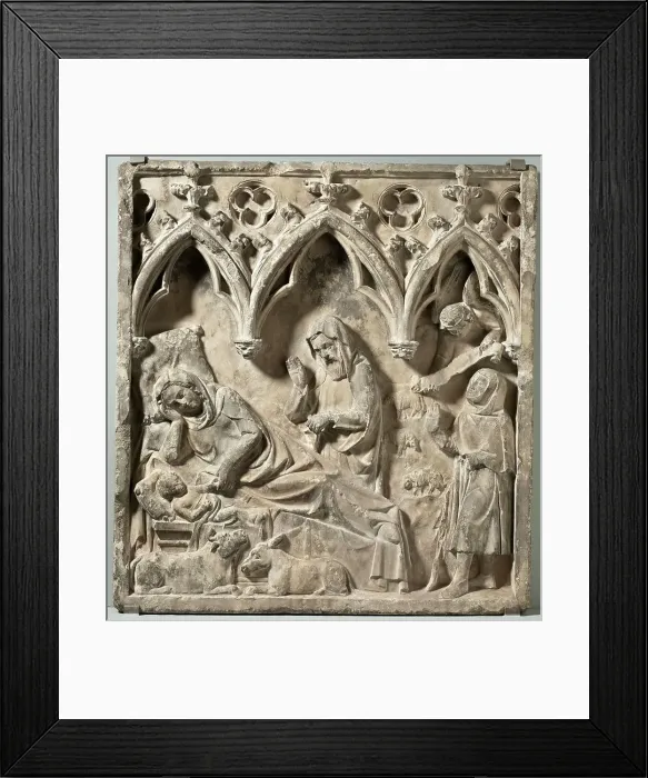 Framed Print : The Nativity, 14th century. Creator: Unknown Framed Print : The Nativity, 14th century. Creator: Unknown