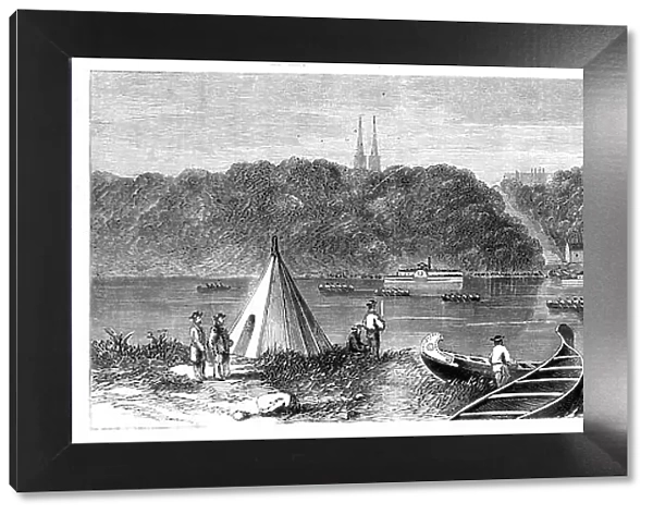 The Prince of Wales in Canada - the Lumberers Regatta, Ottawa... 1860. Creator: Unknown