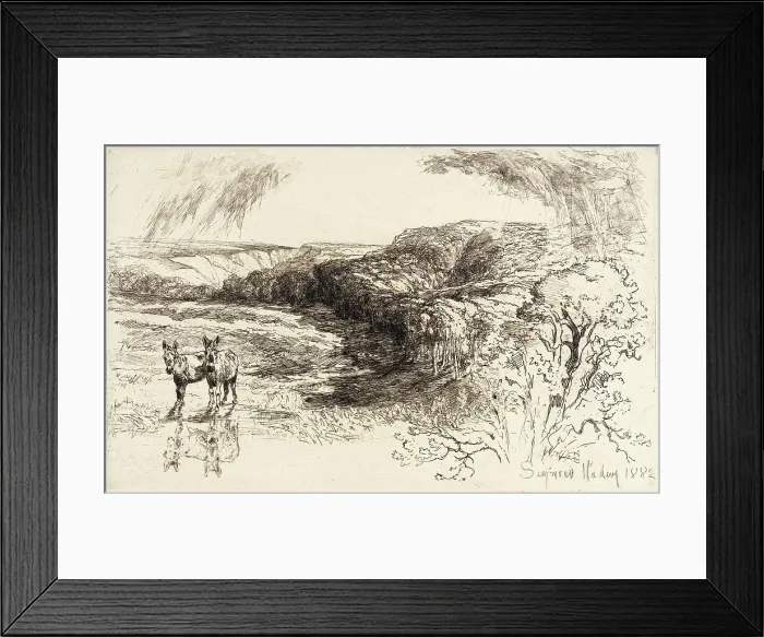 Framed Print : Encombe Woods, No. II, 1882. Creator: Francis Seymour Haden Framed Print : Encombe Woods, No. II, 1882. Creator: Francis Seymour Haden