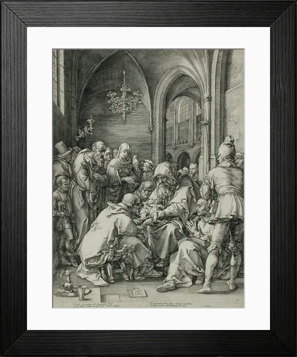 Framed Print : The Circumcision, 1594. Creator: Hendrik Goltzius Framed Print : The Circumcision, 1594. Creator: Hendrik Goltzius
