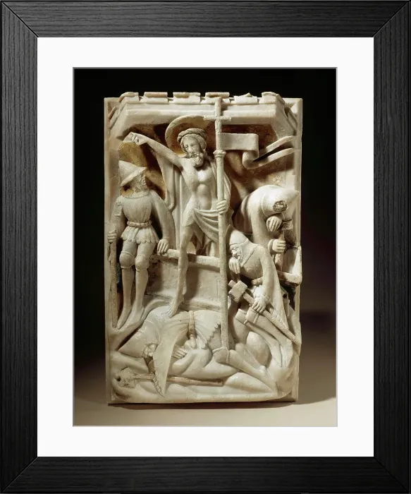 Framed Print : The Resurrection of Christ, c.1400. Creator: Unknown Framed Print : The Resurrection of Christ, c.1400. Creator: Unknown