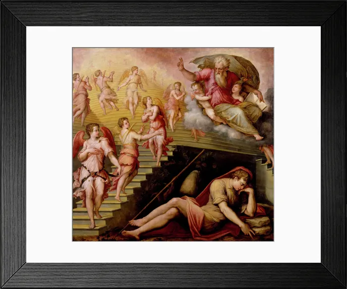 Framed Print : Jacob's Dream, 1557-1558. Creator: Giorgio Vasari Framed Print : Jacob's Dream, 1557-1558. Creator: Giorgio Vasari