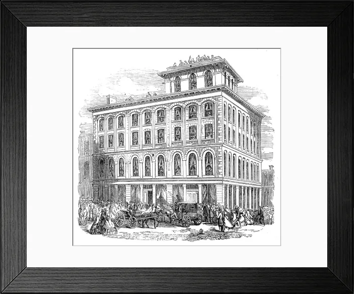 Framed Print : Victoria House, the residence of the Prince of Wales whilst in Ottawa, 1860. Creator: Unknown Framed Print : Victoria House, the residence of the Prince of Wales whilst in Ottawa, 1860. Creator: Unknown