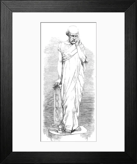 Framed Print : Socrates, 1860. Creator: Unknown Framed Print : Socrates, 1860. Creator: Unknown