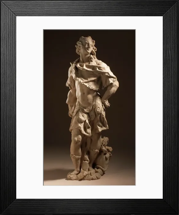 Framed Print : Bozzetto of a Warrior, c.1750. Creator: Unknown Framed Print : Bozzetto of a Warrior, c.1750. Creator: Unknown