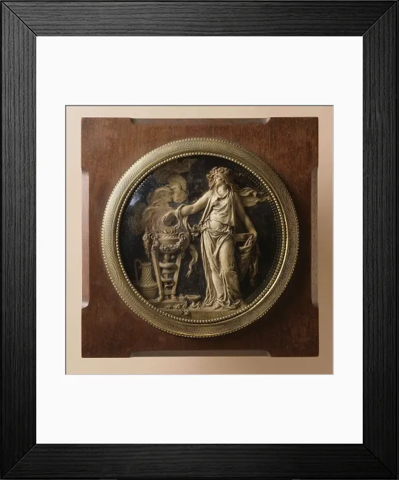 Framed Print : Vestal Making Sacrifice at Altar, c.1870. Creator: Unknown Framed Print : Vestal Making Sacrifice at Altar, c.1870. Creator: Unknown