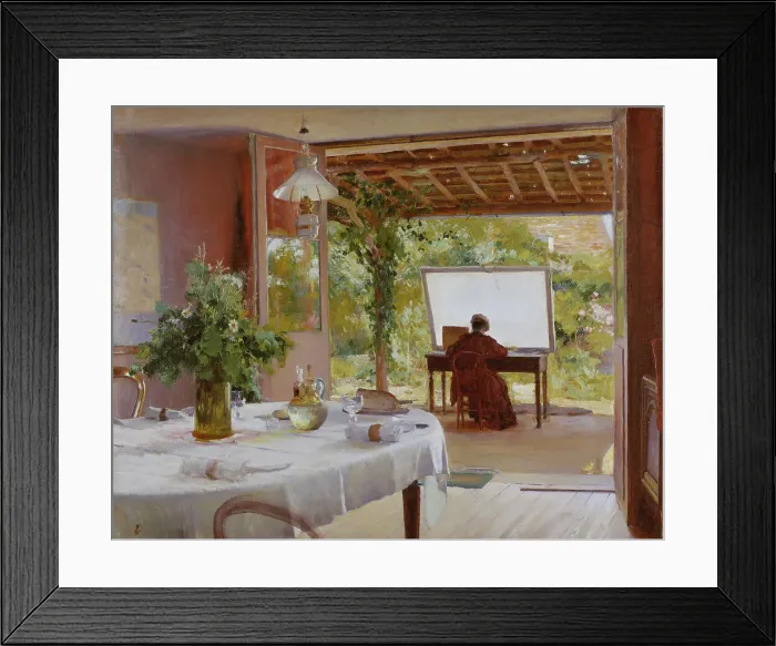 Framed Print : Open-air Studio, late 19th-early 20th century. Creator: William Blair Bruce Framed Print : Open-air Studio, late 19th-early 20th century. Creator: William Blair Bruce
