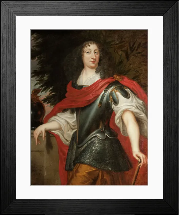 Framed Print : Queen Christina as Minerva, 1654. Creator: Justus van Egmont Framed Print : Queen Christina as Minerva, 1654. Creator: Justus van Egmont