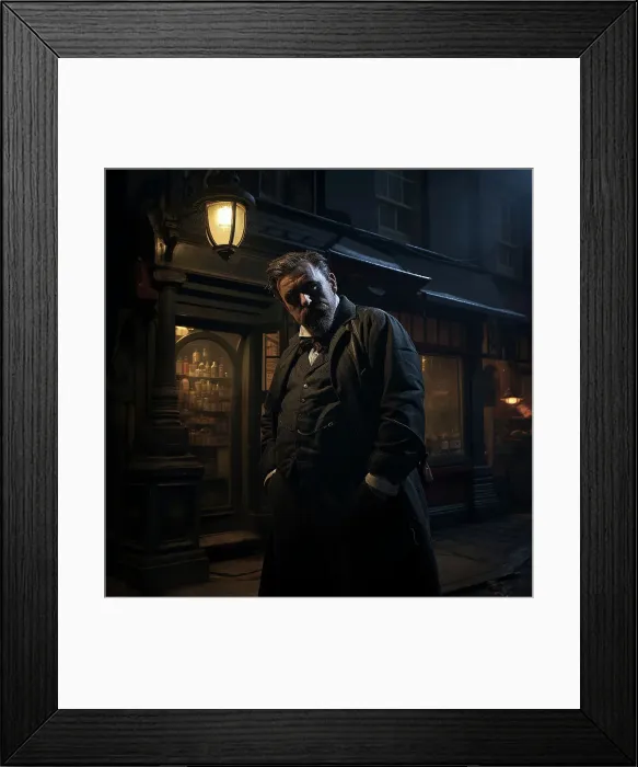 Framed Print : AI IMAGE - Illustration of Sweeney Todd, 2023. Creator: Heritage Images Framed Print : AI IMAGE - Illustration of Sweeney Todd, 2023. Creator: Heritage Images