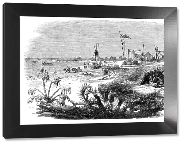 The Livingstone Expedition in Africa - Dr. Livingstone's station [on] the Kongone River... 1860. Creator: Unknown
