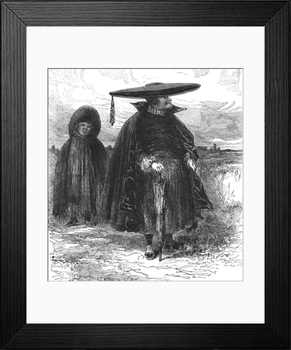 Framed Print : Peruvian Priests; Lima and the Andes, 1875. Creator: Unknown Framed Print : Peruvian Priests; Lima and the Andes, 1875. Creator: Unknown