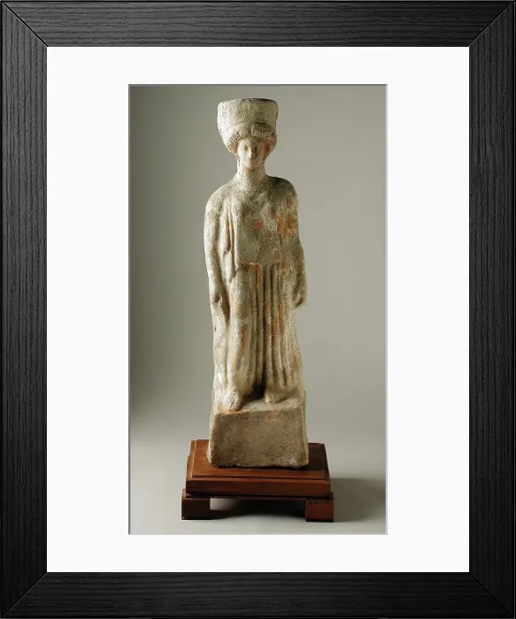 Framed Print : Standing Female, 5th century BC. Creator: Unknown Framed Print : Standing Female, 5th century BC. Creator: Unknown