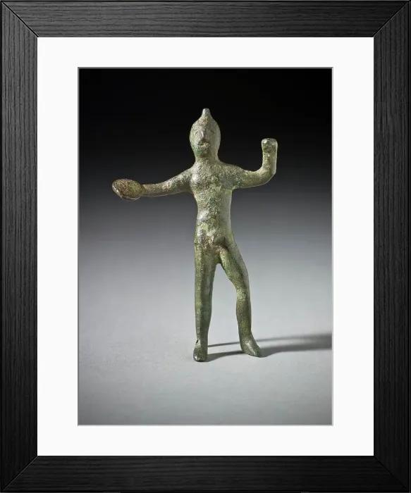 Framed Print : Male Figure, 7th-6th century B.C.. Creator: Unknown Framed Print : Male Figure, 7th-6th century B.C.. Creator: Unknown
