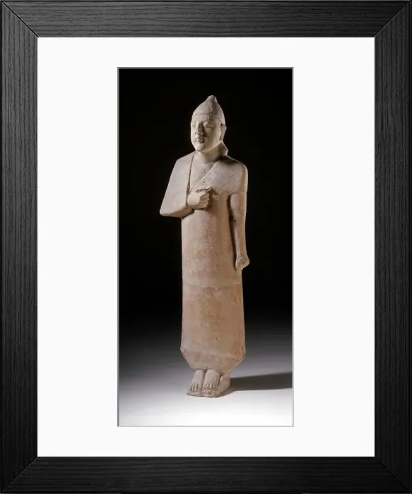 Framed Print : Standing Male Figure, between c.700 and c.600 B.C.. Creator: Unknown Framed Print : Standing Male Figure, between c.700 and c.600 B.C.. Creator: Unknown