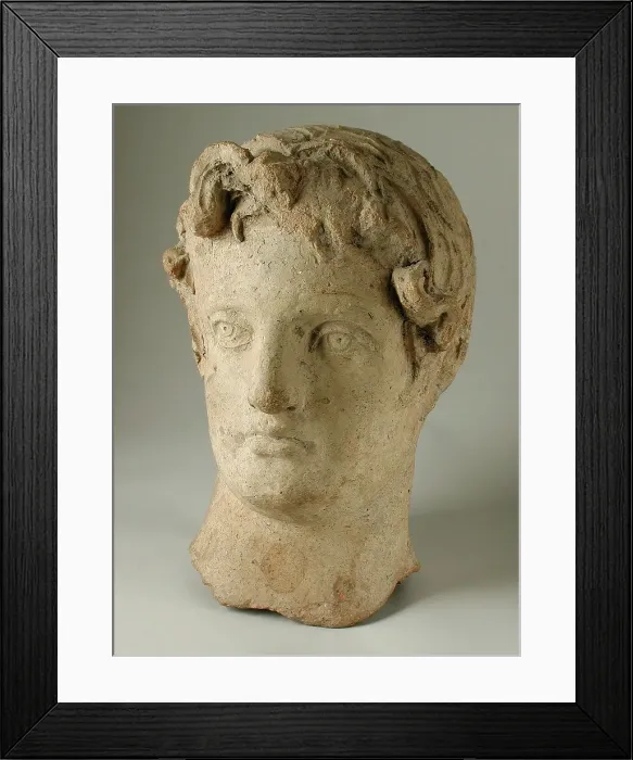 Framed Print : Head of a Youth, Second half of 2nd century B.C.. Creator: Unknown Framed Print : Head of a Youth, Second half of 2nd century B.C.. Creator: Unknown