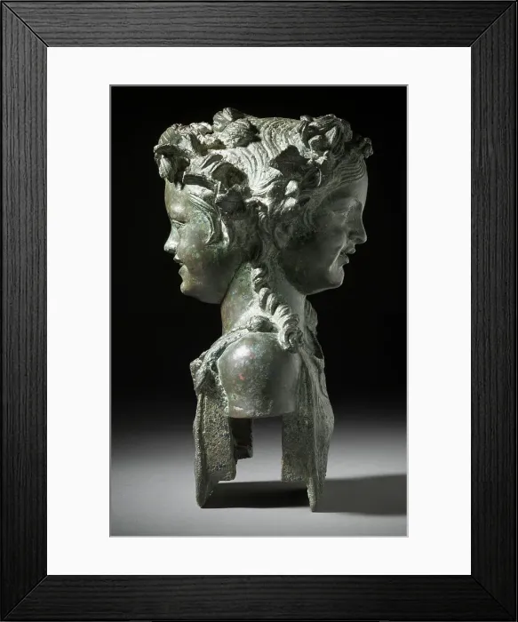 Framed Print : Janiform Herm with Young Male and Female Fauns (image 5 of 13), 1st century B.C.-1st century A.D.. Creator: Unknown Framed Print : Janiform Herm with Young Male and Female Fauns (image 5 of 13), 1st century B.C.-1st century A.D.. Creator: Unknown