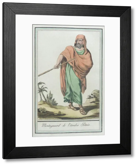 Framed Print : Costumes de Différents Pays, Montagnard de l'Arabie Petrée, c1797. Creators: Jacques Grasset de Saint-Sauveur, LF Labrousse Framed Print : Costumes de Différents Pays, Montagnard de l'Arabie Petrée, c1797. Creators: Jacques Grasset de Saint-Sauveur, LF Labrousse