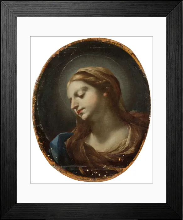 Framed Print : Head of the Virgin. Creator: Elisabetta Sirani Framed Print : Head of the Virgin. Creator: Elisabetta Sirani