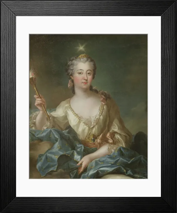 Framed Print : Lovisa Ulrika, 1720-1782, Queen of Sweden, Princess of Prussia, mid-18th century. Creator: François-Adrien Grasognon Latinville