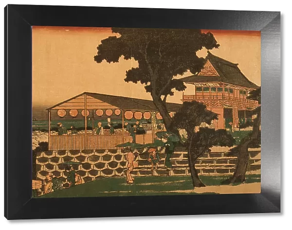 Restaurant Overlooking Tokyo, 19th century. Creator: Ando Hiroshige