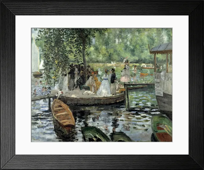 Framed Print : La Grenouillère, 1869. Creator: Pierre-Auguste Renoir Framed Print : La Grenouillère, 1869. Creator: Pierre-Auguste Renoir