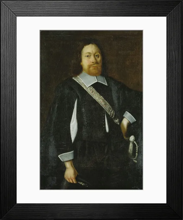 Framed Print : Johan Johansson Rosenhane, 1611-61, 1643. Creator: Jacob Heinrich Elbfas