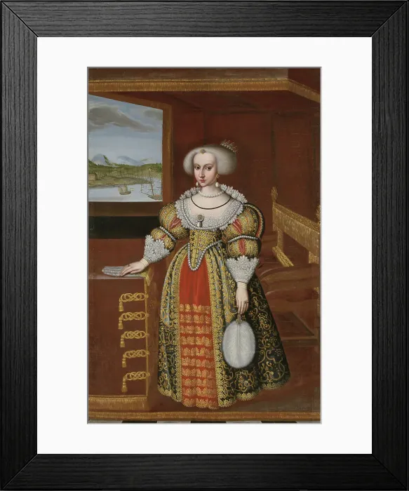 Framed Print : Christina, 1626-1689, Queen of Sweden. Creator: Jacob Heinrich Elbfas Framed Print : Christina, 1626-1689, Queen of Sweden. Creator: Jacob Heinrich Elbfas