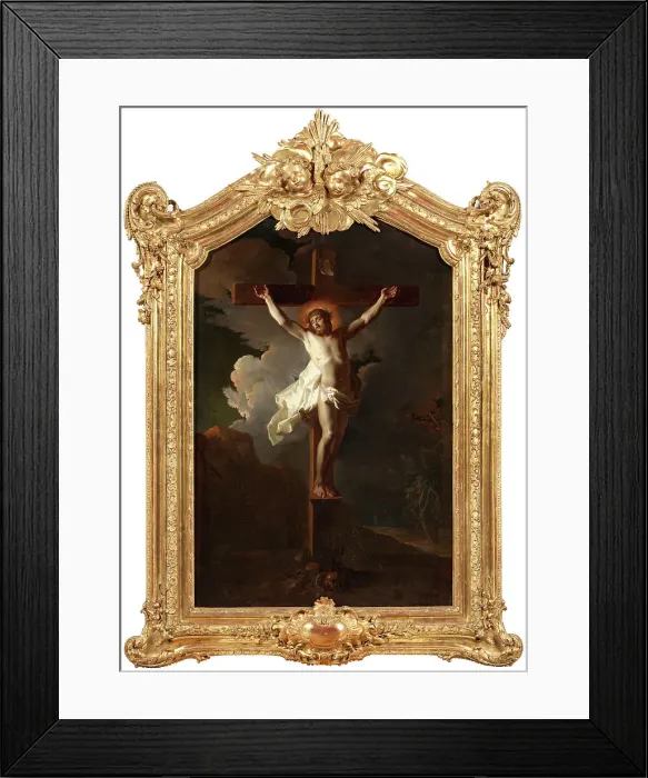Framed Print : Christ on the cross, late 17th-early 18th century. Creator: Jean Ranc Framed Print : Christ on the cross, late 17th-early 18th century. Creator: Jean Ranc