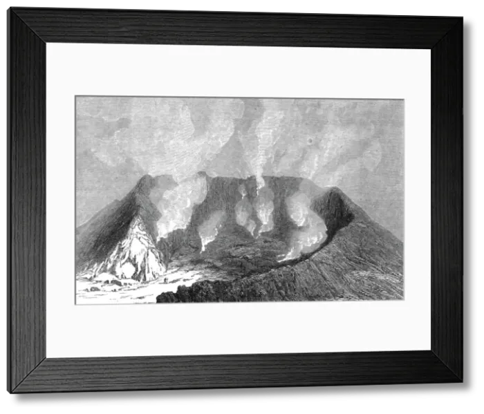 Framed Print : The Crater of Hekla; Hekla (Iceland), 1875. Creator: Unknown Framed Print : The Crater of Hekla; Hekla (Iceland), 1875. Creator: Unknown