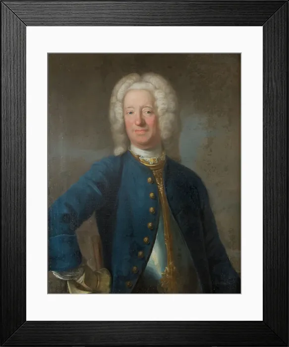 Framed Print : Karl Cronstedt, 1672-1750, mid-late 18th century. Creator: Johan Henrik Scheffel Framed Print : Karl Cronstedt, 1672-1750, mid-late 18th century. Creator: Johan Henrik Scheffel
