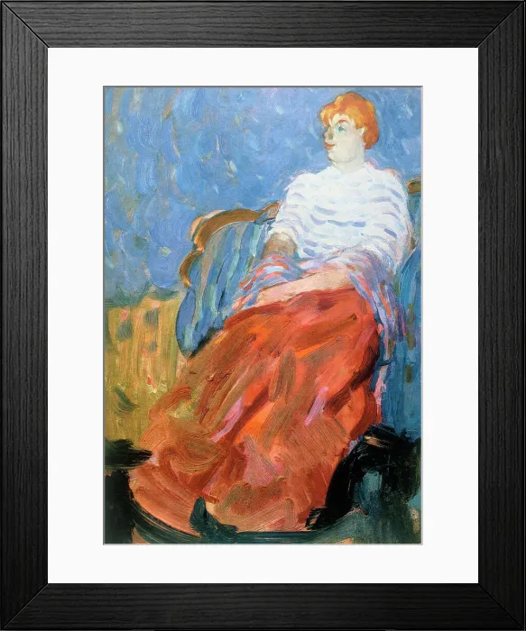 Framed Print : Portrait of Suzanne Dufy, the Artist's Sister, 1904. Artist: Raoul Dufy Framed Print : Portrait of Suzanne Dufy, the Artist's Sister, 1904. Artist: Raoul Dufy