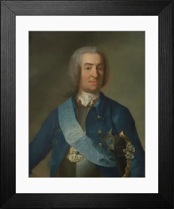 Framed Print : Mattias Alexander von Ungern-Sternberg, 1689-1763, baron, mid-late 18th century. Creator: Johan Henrik Scheffel Framed Print : Mattias Alexander von Ungern-Sternberg, 1689-1763, baron, mid-late 18th century. Creator: Johan Henrik Scheffel