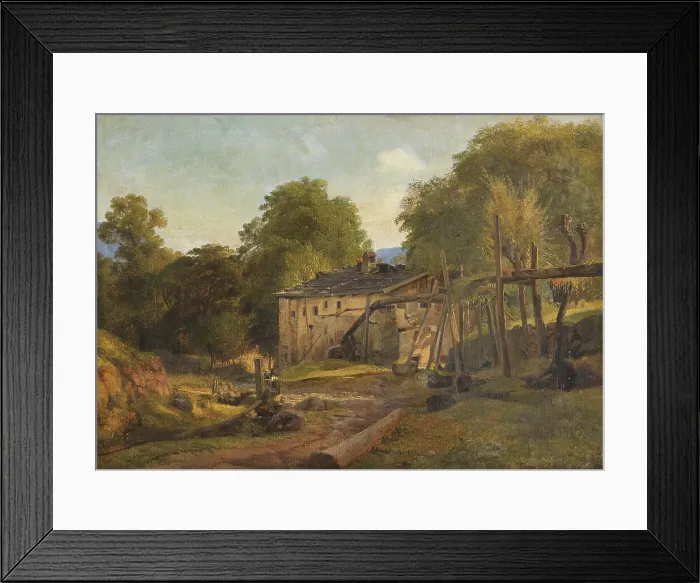 Framed Print : Tyrolean Landscape. Study, c.1836. Creator: Louis Gurlitt Framed Print : Tyrolean Landscape. Study, c.1836. Creator: Louis Gurlitt