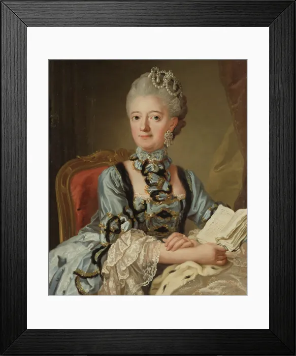 Framed Print : Lovisa Ulrika, 1720-1782, Princess of Prussia, Queen of Sweden, 1768. Creator: Lorens Pasch the Younger Framed Print : Lovisa Ulrika, 1720-1782, Princess of Prussia, Queen of Sweden, 1768. Creator: Lorens Pasch the Younger