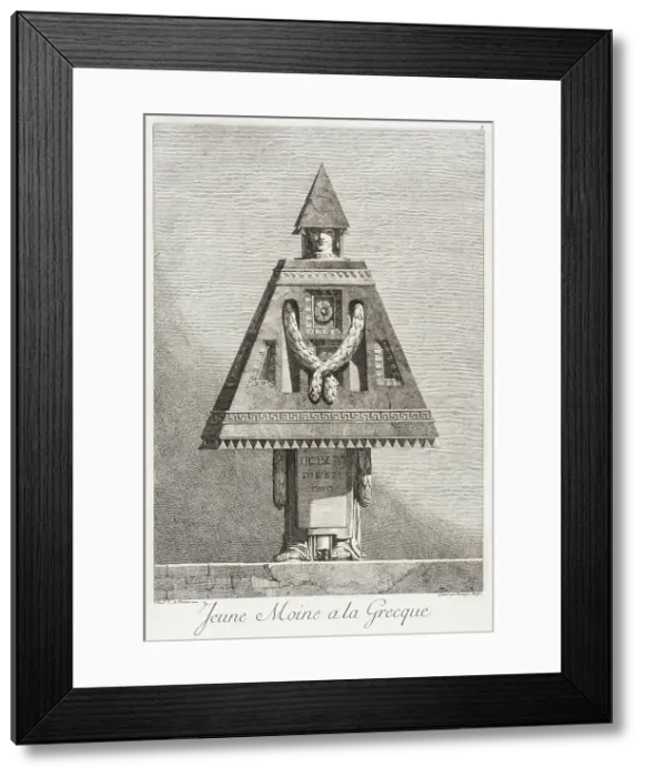 Framed Print : Jeune moine à la Grecque, 1771. Creator: Bossi Framed Print : Jeune moine à la Grecque, 1771. Creator: Bossi