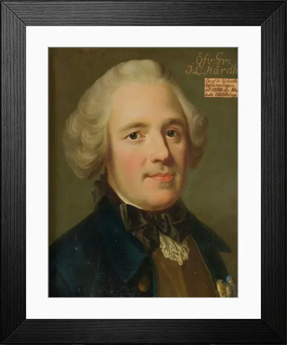 Framed Print : Johan Ludvig Hard, 1719-1798, early-mid 18th century. Creator: Magnus Hallman Framed Print : Johan Ludvig Hard, 1719-1798, early-mid 18th century. Creator: Magnus Hallman